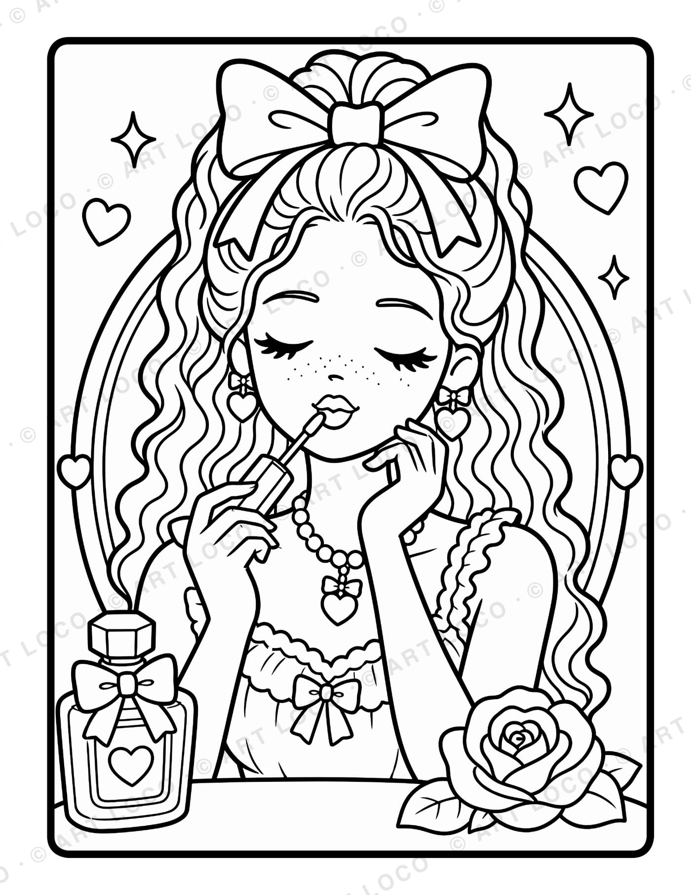 Coquette Girl sample page