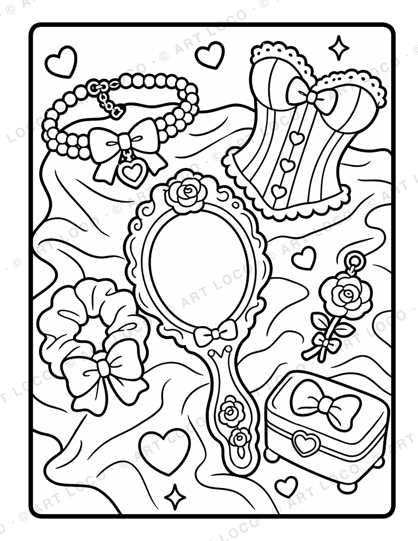 Coquette Girl sample page