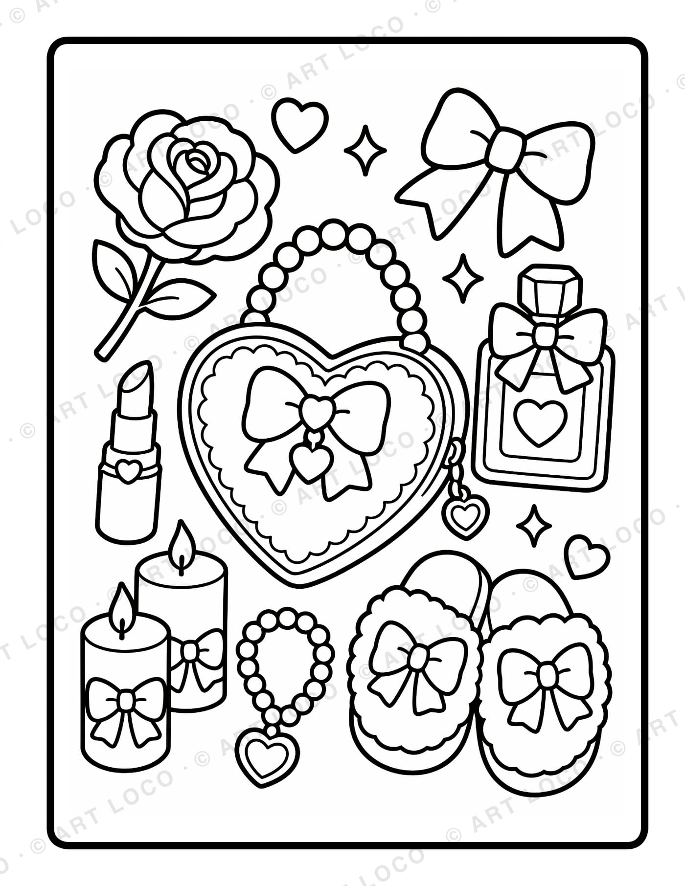 Coquette Girl sample page